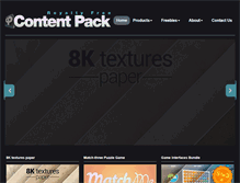 Tablet Screenshot of content-pack.com
